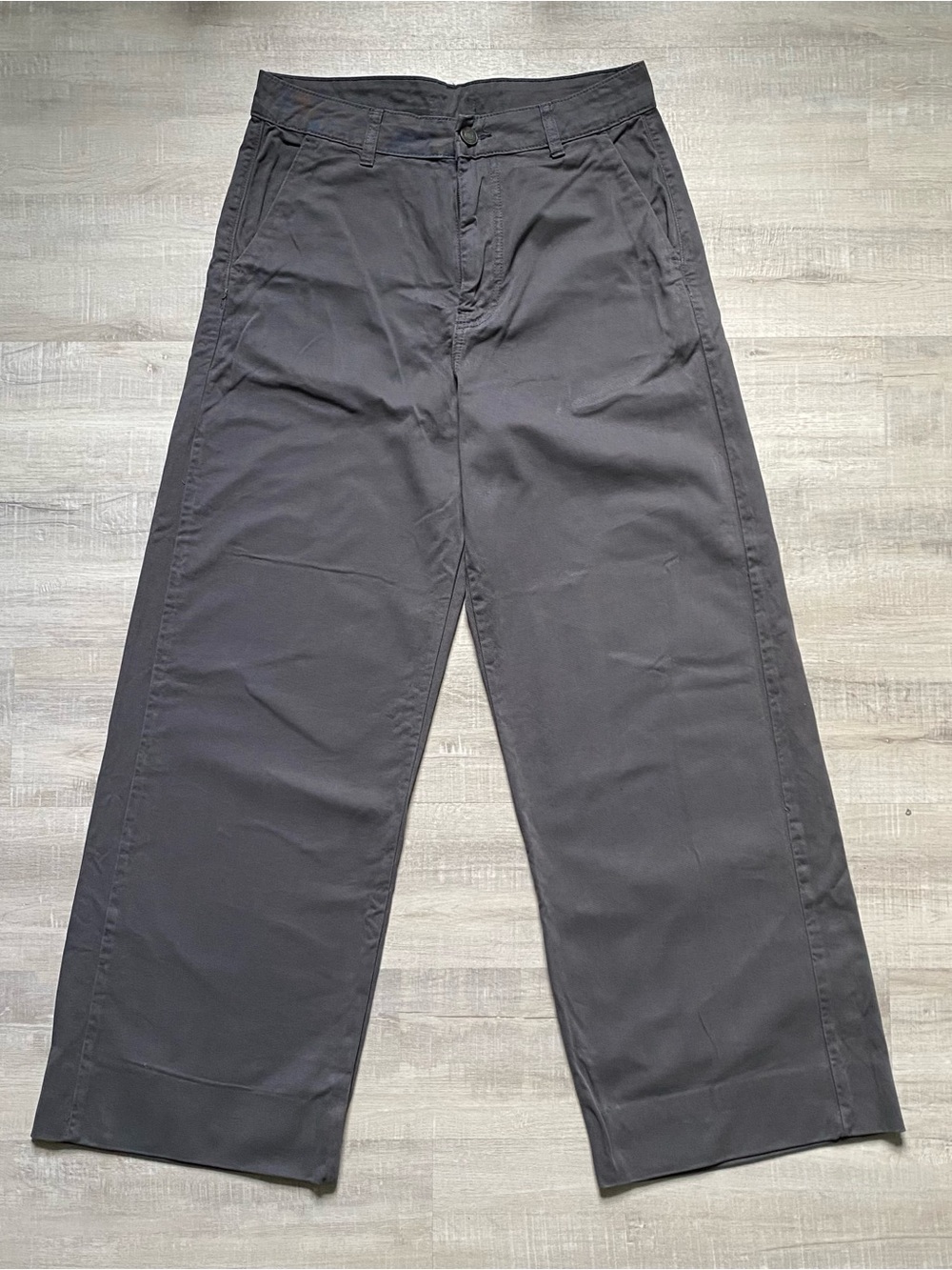 Women’s Barrel Wide-Leg Black Pants - Classic Casual Trousers